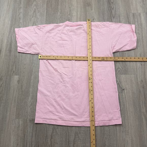 Vintage Disney Winnie the Pooh Shirt Men's Medium Pink Graphic Cartoon TV 90s - Picture 8 of 9